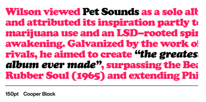 Cooper Black Font Poster 3